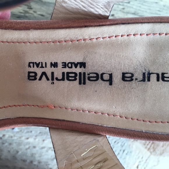 Laura Bellariva Orange Platform Sandals - Picture 8 of 8